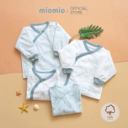 Thumbnail Combo 4 Áo Sơ Sinh Dài Tay Cài Lệch MIOMIO - Cho Bé Trai, Bé Gái (Từ 0-3M), Vải Cotton 1