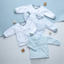 Thumbnail Combo 4 Áo Tay Dài Sơ Sinh MIOMIO Cho Bé Trai, Bé Gái (Từ 0-24 Tháng), Vải Cotton 3