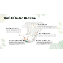 Thumbnail Combo 4 Bịch Tã/Bỉm Cho Bé NABIZAM Êm Mỏng Chống Hăm Đủ Size Cho Bé Từ 3kg Đến 25kg, 20-50 Miếng/Bịch 4