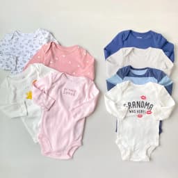 Thumbnail Combo 4 cái bodysuit sơ sinh bé trai bé gái màu ngẫu nhiên chất cotton dưới 2 tuổi MINTSCLOSET MIMT'S CLOSET - BS6016 1