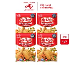 Thumbnail Combo 4 Gói Aji-Quick® Bột Tẩm Khô Chiên Giòn 84g/Gói 1