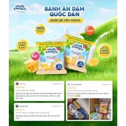 Thumbnail Combo 4 gói mix vị Bánh quy ăn dặm bổ sung sắt,canxi cho bé từ 6M 30g/120g/gói When I Grow Up 1