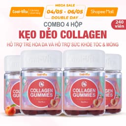 Thumbnail Combo 4 Hộp Kẹo Dẻo Collagen Hỗ Trợ Trẻ Hóa Sáng Da Kết Hợp Biotin, Vitamin C & Vitamin E CoolVita (60 viên x 3g)/hộp 1
