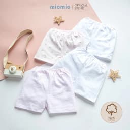 Thumbnail Combo 4 Quần Ngắn Sơ Sinh MIOMIO Cho Bé Trai, Bé Gái (Từ 0 - 24 Tháng), Vải Cotton 1