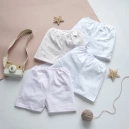 Thumbnail Combo 4 Quần Ngắn Sơ Sinh MIOMIO Cho Bé Trai, Bé Gái (Từ 0 - 24 Tháng), Vải Cotton 3