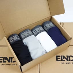 Thumbnail Combo 4 quần sịp đùi ELNIDO (màu ngẫu nhiên) chất liệu cao cấp thoáng mát, vải thun lạnh EDS-01 (không kèm hộp) 2