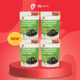 Thumbnail Combo 4 rong biển giòn trộn 4 vị O'food gói 27g, ăn vặt, trộn cơm 1