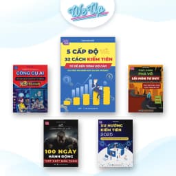 Thumbnail COMBO 5 CUỐN SÁCH: 5 Cấp độ, 100 mẫu AI content, AI content, Xu hướng K.Tiên, Phá vỡ T.duy, 100 ngày hành động, Tự do TC 1