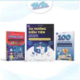 Thumbnail COMBO 5 CUỐN SÁCH: Xu hướng kiếm tiên, A-Z công cụ AI content, 100 bài mẫu Content, Phá vỡ Tư Duy, Tự do tài chính 2