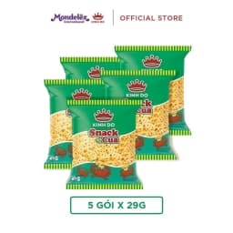Thumbnail Combo 5 Gói Bánh Snack Kinh Đô Vị Cua Gói X 29G 1