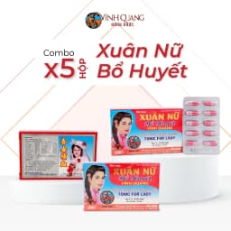 Thumbnail Combo 5 Hộp 40 viên Xuân Nữ Bổ Huyết VĨNH QUANG - Điều hoà kinh nguyệt, đau bụng kinh, tắc kinh 1