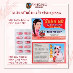 Thumbnail Combo 5 Hộp 40 viên Xuân Nữ Bổ Huyết VĨNH QUANG - Điều hoà kinh nguyệt, đau bụng kinh, tắc kinh 4