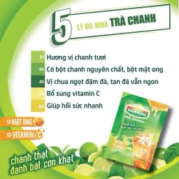 Thumbnail Combo 5 hộp Trà chanh hòa tan DAWNING từ bột chanh nguyên chất và mật ong 280g/hộp (hộp 20 gói) 4