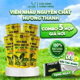 Thumbnail Combo 5 Hộp Viên Nhàu Nguyên Chất Noni Hương Thanh, 100% Từ Quả Nhàu, Hộp 500g 1