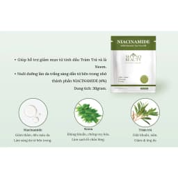 Thumbnail Combo 5 miếng mặt nạ SHSO Beauty Biocell Niacinamide 4% dành cho da mụn, chiết xuất lá Neem và tinh dầu tràm - NPC PHAR 3