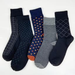 Thumbnail Combo 5 Đôi Tất cổ cao văn phòng mang giày tây cao cấp họa tiết RANO chất liệu cotton hút mồ hôi co giãn 4 chiều 3