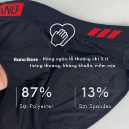 Thumbnail Combo 5 quần lót nam vải lưới tam giác Rano thoáng khí co dãn 4 chiều thoáng mát mềm mại thông hơi cao cấp 4