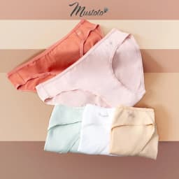 Thumbnail Combo 5 Quần Lót Nữ Mustoto 100% Cotton Lưng Thấp Thoải Mái Thoáng Mát (MQ29) 4