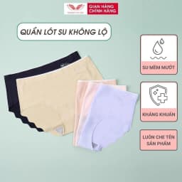 Thumbnail Combo 5 quần lót nữ su VINGO viền sóng không hằn đáy 2 lớp cotton kháng khuẩn hàng Việt Nam CB39 2