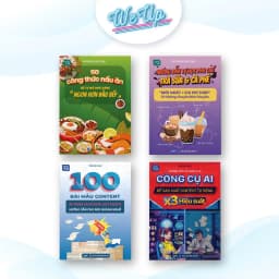 Thumbnail Combo 5 sách:50 công thức nấu ăn, HD pha chế "Trà sữa & Cà phê",100 mẫu content, AI Content, Tự do TC, Vitamin, Sx Video 1
