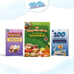 Thumbnail Combo 5 sách:50 công thức nấu ăn, HD pha chế "Trà sữa & Cà phê",100 mẫu content, AI Content, Tự do TC, Vitamin, Sx Video 3