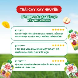 Thumbnail Combo 5 Túi Trái Cây Xay Nhuyễn Nguyên Chất - 100% trái cây thật - ANDROS FRUIT ME UP - 90gx5 3