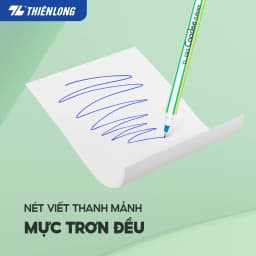 Thumbnail Combo 5/10/20 Bút bi Thiên Long Candee TL-093 ngòi 0.6mm - viết bi sọc có nắp đậy, trọng lượng nhẹ, viết êm trơn 4