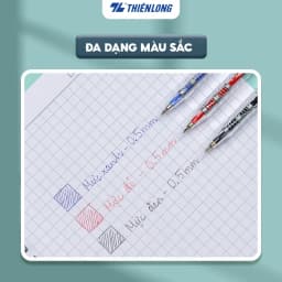 Thumbnail Combo 5/10/20 Bút bi Thiên Long TL-089 ngòi 0.5mm mực xanh/đỏ/đen dạng bấm cò nơi cầm tay có tiết diện tam giác 4