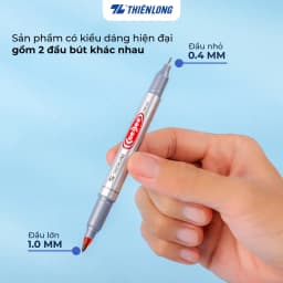 Thumbnail Combo 5/10/20 Bút lông dầu 2 đầu Thiên Long PM-04 bám dính tốt - Bút dạ, viết bảng không xoá được 4