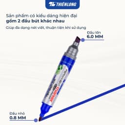 Thumbnail Combo 5/10/20 Bút lông dầu 2 đầu bút Thiên Long PM-09, mực đạt tiêu chuẩn Châu Âu, bám dính tốt trên nhiều vật liệu 2