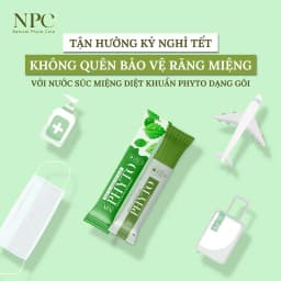 Thumbnail COMBO 5-20 gói súc miệng Phyto làm sạch khử hôi miệng, tinh dầu cam 10ml/gói - NPC PHAR 1