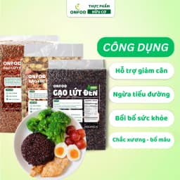 Thumbnail COMBO 5KG Gạo lứt đen gạo st25 gạo séng cù gạo nhật dẻo ONFOD ăn dặm cho bé ăn kiêng giảm cân healthy 2