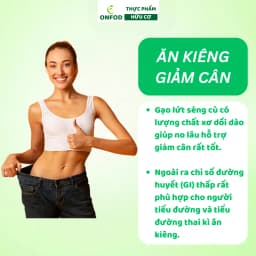 Thumbnail COMBO 5KG Gạo lứt đen gạo st25 gạo séng cù gạo nhật dẻo ONFOD ăn dặm cho bé ăn kiêng giảm cân healthy 4