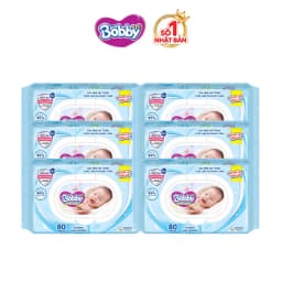 Thumbnail Combo 6 gói khăn ướt Bobby Care gói Bổ sung 80 1