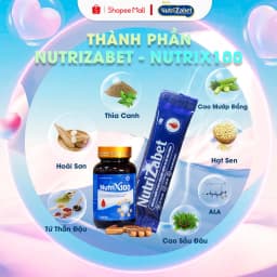 Thumbnail Combo 6 hộp sữa NutriZabet + 3 hộp NutriX100 giúp hỗ trợ cải thiện chuyển hoá Glucose 2