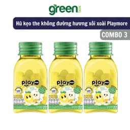 Thumbnail Combo 6 hũ kẹo the không đường hương xôi xoài Playmore 22g 2