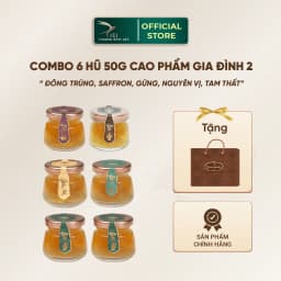 Thumbnail Combo 6 Hũ Yến Cao Phẩm 5G Yến Thật Hũ 50G Chưng Sẵn Không Kèm Hộp 5 Vị Cici Thượng Đỉnh Yến Yến  Sào 1