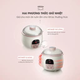 Thumbnail Combo Ăn Dặm Nồi Nấu Cháo Chậm 0.8L BEAR SUBE001 và Máy Xay Ăn Dặm 0.3L 8 Lưỡi B03V8 Nồi Nấu Cháo Chậm Máy Xay Thực Phẩm 4
