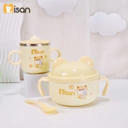 Thumbnail Combo Bát ăn dặm kèm thìa và Cốc ăn dặm giữ nhiệt KidAndMom Misan cao cấp cho bé 4