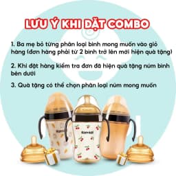 Thumbnail Combo Bình Sữa Kamidi Cho Bé Chống Sặc Và Đầy Hơi Hiệu Quả Giúp Bé Ti Được Ở Mọi Tư Thế 2