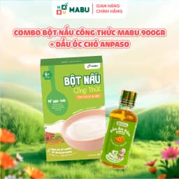 Thumbnail Combo Bột Công Thức Mabu và Dầu Óc Chó Anpaso – Hỗ Trợ Phát Triển Trí Não Cho Bé ăn dặm từ 6th tuổi 2