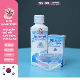 Thumbnail Combo cấp ẩm kính áp tròng Nước ngâm(150 ml), Nhỏ mắt (15ml)  Sky Contact Lens (Tặng khay và dụng cụ) 1