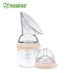 Thumbnail Combo cốc hứng sữa Gen.3 160ml kèm núm ti size S Haakaa. Chất liệu silicone cao cấp, an toàn. Không BPA, PVC, phthalate 4
