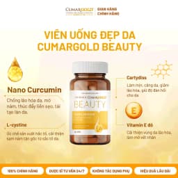 Thumbnail Combo CUMARGOLD BEAUTY chứa L-cystine, Cartidyss Powder giúp trắng da, mờ thâm nám, chống lão hóa - CMB01, CMB02 1