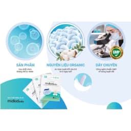 Thumbnail Combo gạc rơ lưỡi Midkid Baby cho bé sơ sinh giúp làm sạch lưỡi, nướu và khoang miệng, an toàn, đạt tiêu chuẩn ISO 5 sao 3