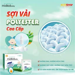 Thumbnail Combo gạc rơ lưỡi Midkid Baby cho bé sơ sinh giúp làm sạch lưỡi, nướu và khoang miệng, an toàn, đạt tiêu chuẩn ISO 5 sao 4