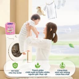 Thumbnail Combo giặt xả sinh học cao cấp 2L Pristal nước giặt quần, xả lưu hương thơm cực lâu an toàn cho da em bé 4