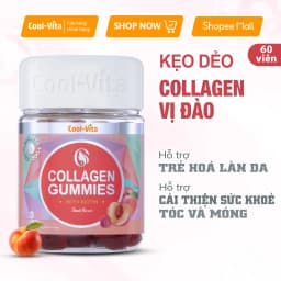 Thumbnail Combo Kẹo Dẻo Collagen Hỗ Trợ Trẻ Hóa Sáng Da & Kẹo Dẻo Giấm Táo Hỗ Trợ Tiêu Hóa CoolVita (60 viên x 3g)/hộp 2
