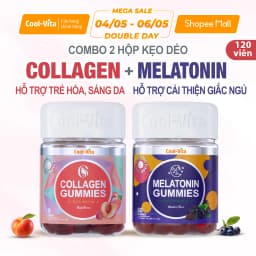 Thumbnail Combo Kẹo Dẻo Collagen & Kẹo Dẻo Melatonin Hỗ Trợ Trẻ Hóa Sáng Da, Cải Thiện Giấc Ngủ CoolVita (60 viên x3g)/hộp 1