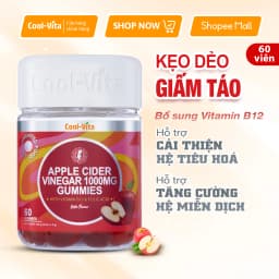 Thumbnail Combo Kẹo Dẻo Giấm Táo & Kẹo Dẻo Melatonin Coolvita Hỗ Trợ Tiêu Hóa - Cải Thiện Giấc Ngủ - 2 Hộp (60 viên x 3g)/hộp 2